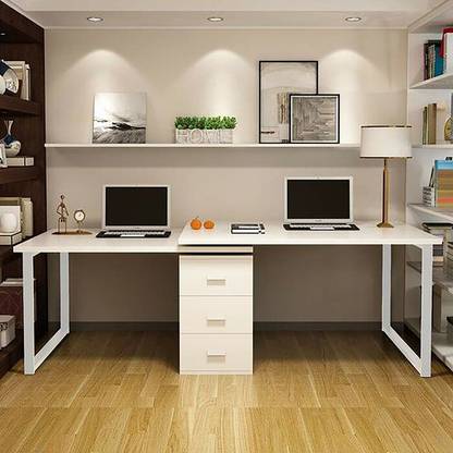 Area Rose Quartz for computer desk with writing study table Engineered Wood Workstation