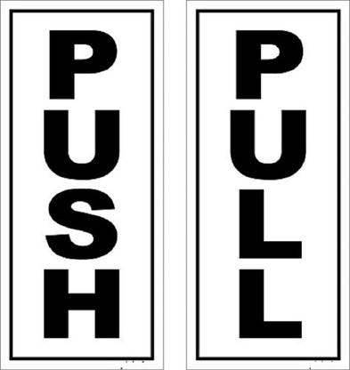 NP LABEL Push-pull Label Emergency Sign