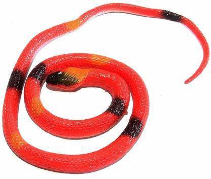 ExaltedCollection Red prank Rubber Snake Realistic Snake Toy Size Rubber Snake Gag Toy