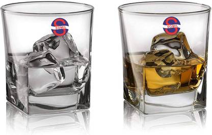 Somil (Pack of 2) Stylish Clear Transparent Multipurpose Drinking Glass- R64 Glass Set Water/Juice Glass