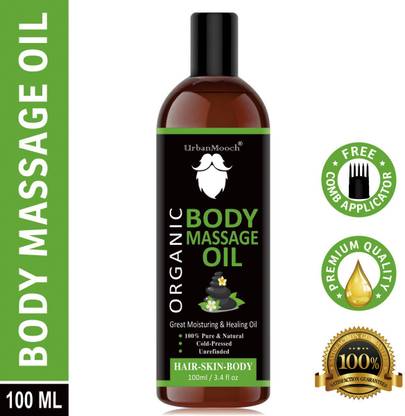 UrbanMooch Full Body Massage OIl For Relieves Stress Relaxes Body Therapeutic Grade Oil For Men & Women- Hair Oil