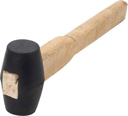 Lovely Hammer/Rubber Mallet with Wooden Handle Size 1.75" Mallet