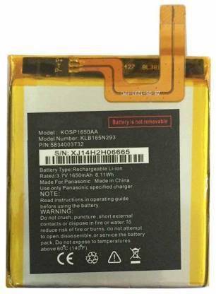 Lapvious Mobile Battery For  Panasonic PANOSONIC T41 KOSP1650AA 1650 MAH