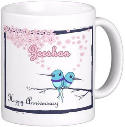 Exocticaa Happy Anniversary Zeeshan Wish 83 Ceramic Coffee Mug