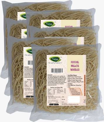 THANJAI NATURAL Foxtail Millets Noodles 180g X 6 (Processed with Natural Ingredients , No Chemicals and No Preservatives) Instant Noodles Vegetarian