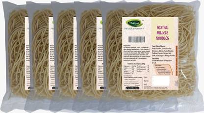 THANJAI NATURAL Foxtail Millets Noodles 180g X 5 (Processed with Natural Ingredients , No Chemicals and No Preservatives) Instant Noodles Vegetarian