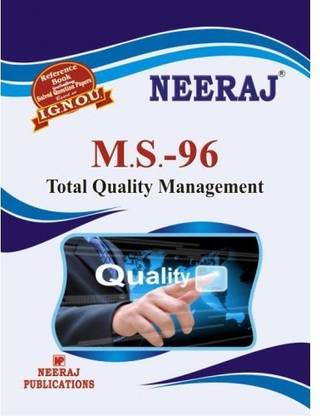 IGNOU MS-96 Total Quality Management (Including Solved Question Papers)