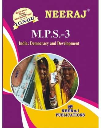 IGNOU MPS-3 India : Democracy And Development (1st Yr) -- Reference Book With Solved Papers