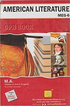 MEG6 American Literature English Medium | Guide Helpbook & Question Bank Of Gully Baba Publications