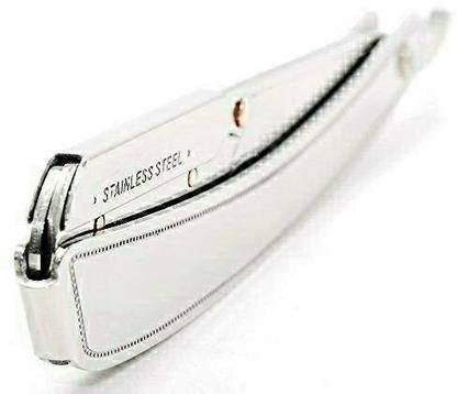 CITYCOSMETIC Stainless Steel Straight Edge Barber Razor For Men Well Balanced Sliding Style Weight, Men