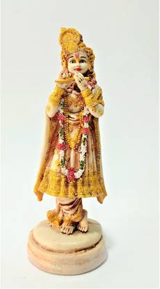 Harathi Sri Krishna Idols - white marble radha krishna statue By HARATHI Decorative Showpiece  -  8 cm