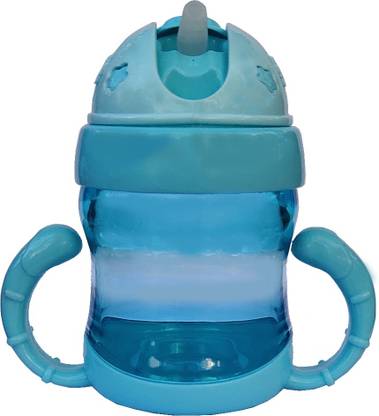 Zabolo Baby Sipper Bottle with Straw BPA Free Plastic Sipper Bottle Tongs