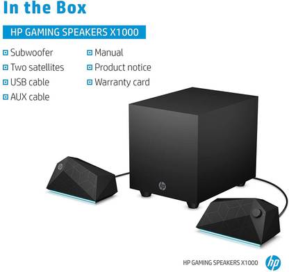 HP x1000 100 W Gaming Speaker