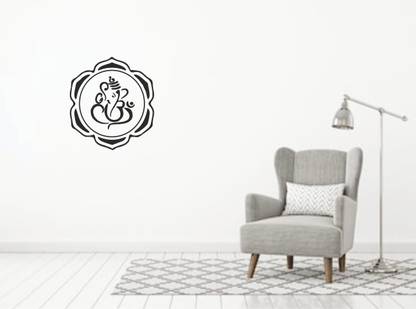 Ruby Décor Ganesh Ji Wall Sticker with OM Logo & Decal Design for Wall Decoration 61cm X 61cm… 61 cm Ganesh Ji Wall Sticker With Om Logo Self Adhesive Sticker