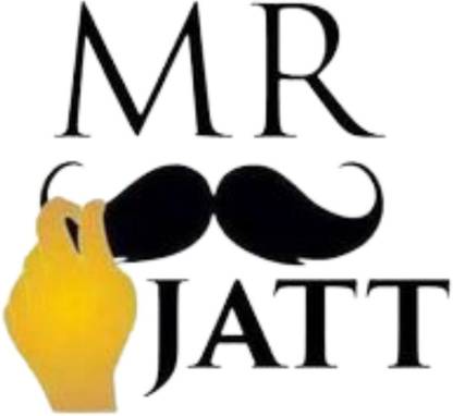 nirmal décor 56 cm With Mustache Mr Jatt Magnetic Sticker