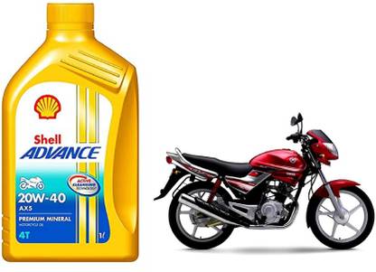 Shell Advance 20W-40 AX 5 Premium Mineral 4T Synthetic Blend Engine Oil