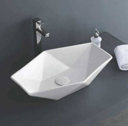 IVOC DIAMOND CUT 56 × 37 × 15 CM DIAMOND Table Top Basin