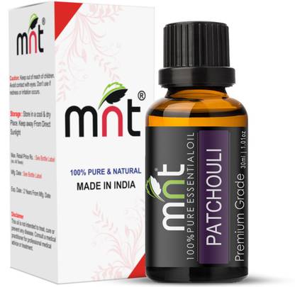 mnt Patchouli Essential Oil (30ML) 100% Pure Natural & Therapeutic Grade for Aromatherapy, Moisturizing Dry Skin & Skincare