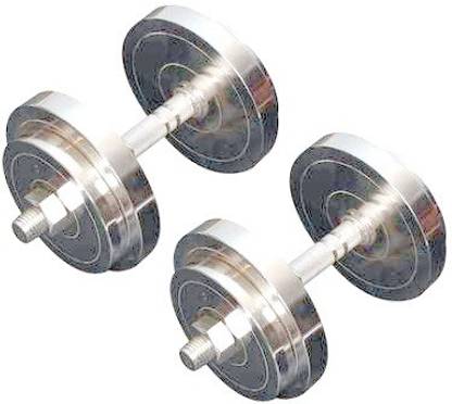 Protoner 12 Kg Steel Dumbbell Set Adjustable Dumbbell