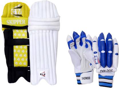 कव Junior Combo of Batting Pad & Glove क्रिकेट किट