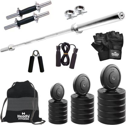 Headly 25 kg 25 kg Combo BB 9 Convenient Home Gym Combo