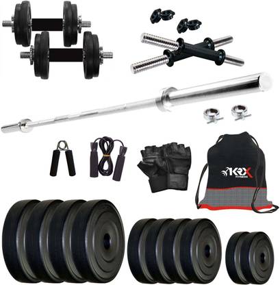 KRX 22 kg PVC COMBO 9 Home Gym Combo