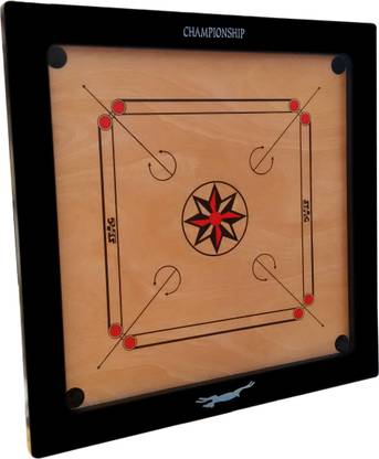 STAG CHAMPIONSHIP Carrom board with low stand 10.16 cm Carrom Board