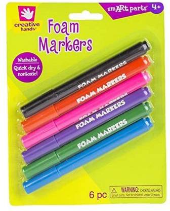 Fibre -Craft Creative Hands smART Foam Marker 6-Pack: Primary