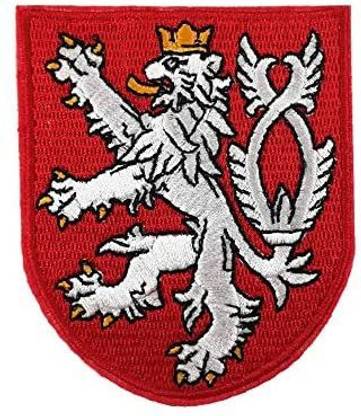 Cute Lion Bohemian Crest Czech Republic Embroide Iron On Patch Travel Souvenirs