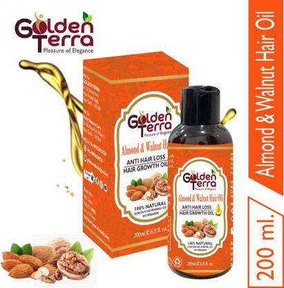 golden terra ALMOND AND WALNUT OIL 200GM Hair Oil