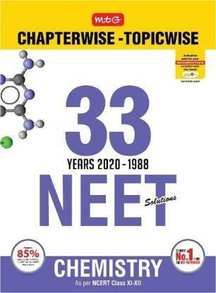 33 Years Neet-Aipmt Chapterwise Solutions - Chemistry 2020 -1988