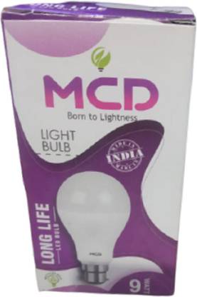 MCD 9 W Basic Round B22 LED Bulb