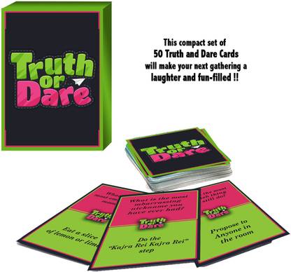 woodcraft Truth or Dare Card Game for Friends Couple and Family a Party Game