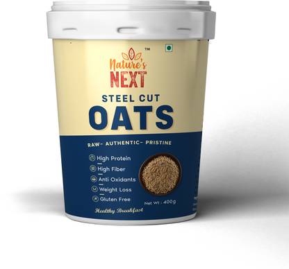 Nature's Next Steel Cut Oats - Raw - Authentic - Pristine - High Protein - High Fiber - Healthy Breakfast - Vegan Food Cup