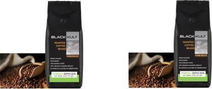 Black Kult Roasted Coffee Beans - Dark Roast, Freshly Roasted Whole Beans Coffee Beans