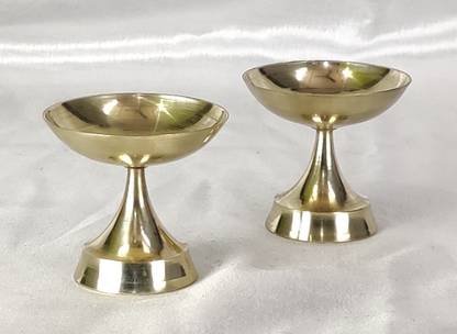 Lakhi Brass (Pack of 2) Table Diya Set