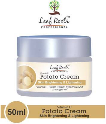 leaf roots PROFESSIONAL VITAMIN C POTATO FACE CREAM WITH POTATO|VITAMIN C|HYALURONIC ACID FOR SKIN WHITENING & BRIGHTENING,ALL SKIN TYPES,50ML
