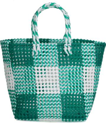 Valan Baskets Valan Baskets Multipurpose Utility Plastic Wire Grocery Basket-(Koodai) Durable, Small size (Imported Virgin HDPE Plastic Material). Grocery Bag Grocery Bag