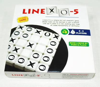 Proton Digital Linexo-5 Cubes Game for Kids Play Cross and Zero with Cubes