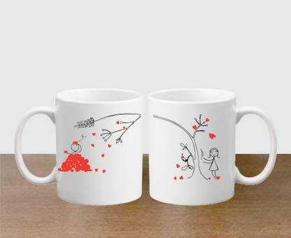 Love And Joy Love You Madly His and Hers Coffees-Matching Couples Set, Valentines Day Gifts,Boyfriend Gifts,Husband Gifts,For Him and Her Gifts,His and Hers Gifts,Couples Gifts,Relationship Gifts Ceramic Coffee Mug