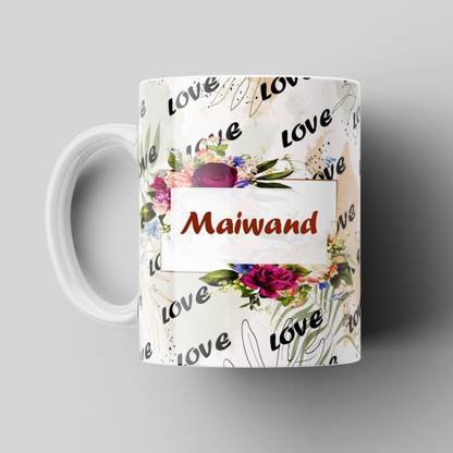 Beautum Love Maiwand Romantic Name Ceramic Coffee Best Gift For Loved Ones Model No:BLVNM011416 Ceramic Coffee Mug