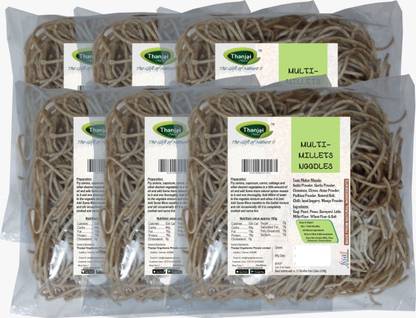 THANJAI NATURAL MULTI-Millets Noodles 180g X 6 (Processed with Natural Ingredients , No Chemicals and No Preservatives) Instant Noodles Vegetarian