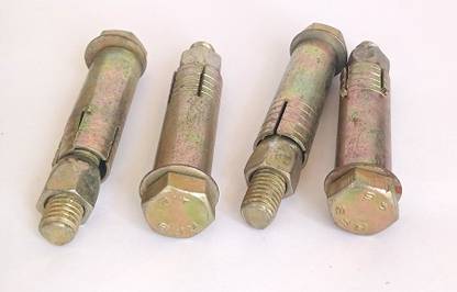Hardware Nut & Bolt Set Anchor Fastener 10mm (4 Pcs) 80mm Length
