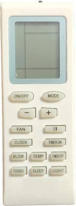 HI-TECH Air Conditioner Remote AC Remote Control Remote Controller (White) VOLTAS Remote Controller