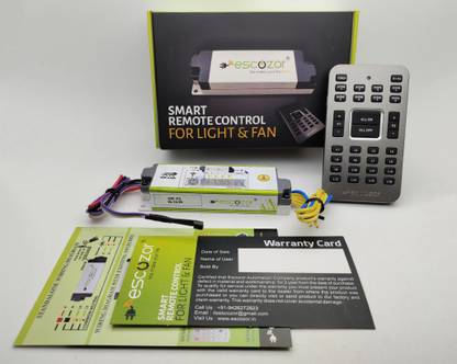 escozor 4 Lights & 1 Fan 4L1F01 Escozor Remote Controller