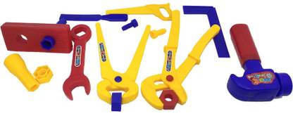 AK Tool Kit Set Toys for Kids, Pretend Play Set, Pretend Toolbox Construction Tools, Role Play Engineer Workshop Tool Kit for Kids , boys, girls,children play toys as engineer tool box for kids