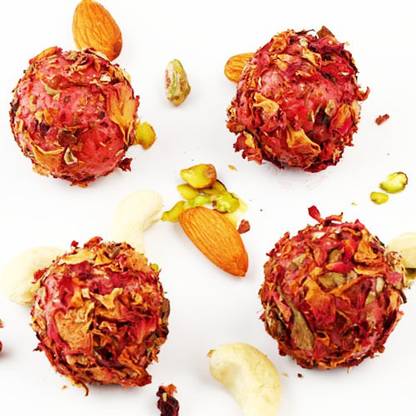 Ghasitaram Gifts Sweets- Rose Petal Strawberry Balls 200 gms Box