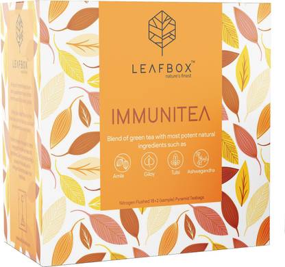 leafbox IMMUNITEA Green Tea Bags Box