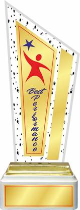 DELTA Medium Size (13.5 inch) Best Performance Printed Wooden Award Trophy (PW-1003) Trophy