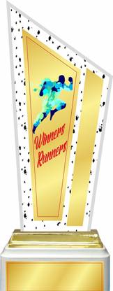 DELTA , Medium Size (13.5 inch) Winner/Runners Printed Wooden Award Trophy (PW-1003) Trophy
